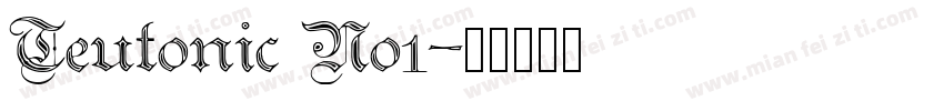 Teutonic No1字体转换